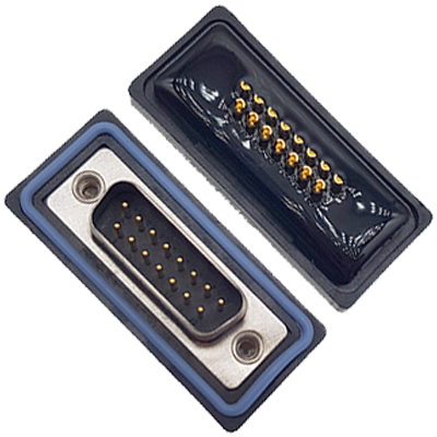 D-SUB-15P公頭焊線式防水車針6.0mm不穿孔卯釘 卯後殼 D-SUB-15P公頭焊線式防水車針6.0mm不穿孔卯釘 卯後殼