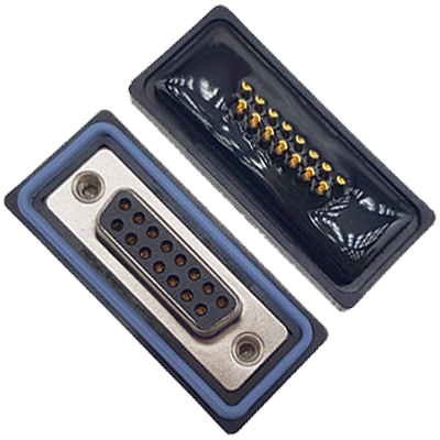 D-SUB-15P母頭焊線式防水車(chē)針6.0mm不穿孔卯釘 卯後殼 D-SUB-15P母頭焊線式防水車(chē)針6.0mm不穿孔卯釘 卯後殼