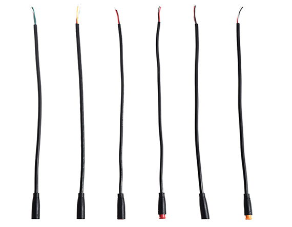 定制M6防水連接器電源線2345芯戶外電動車公母插頭連接航空線