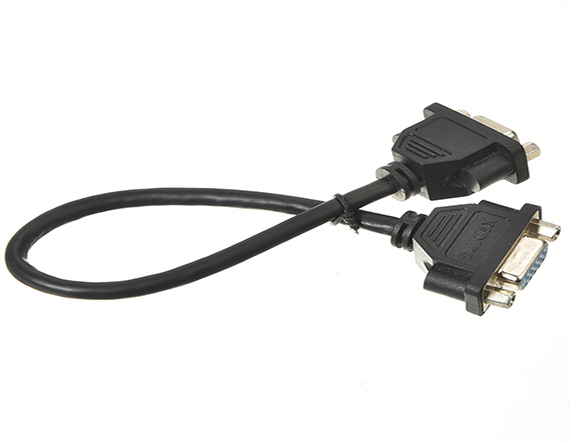 標(biāo)準(zhǔn)串口數(shù)據(jù)線 D-SUB 15公對D-SUB 15母帶前鉚注塑 RS232