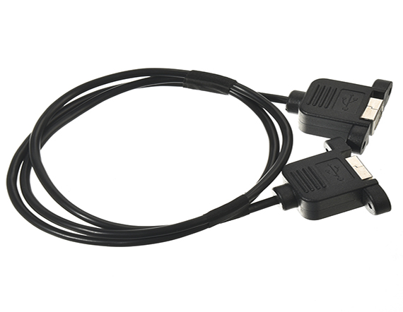 打印帶耳朵2.0 USB A母轉(zhuǎn)打印方口B母數(shù)據(jù)連接轉(zhuǎn)換線